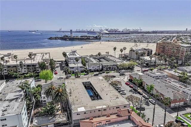 1101 E Ocean Blvd Unit 14, Long Beach, CA 90802 - aerial view featuring a water view