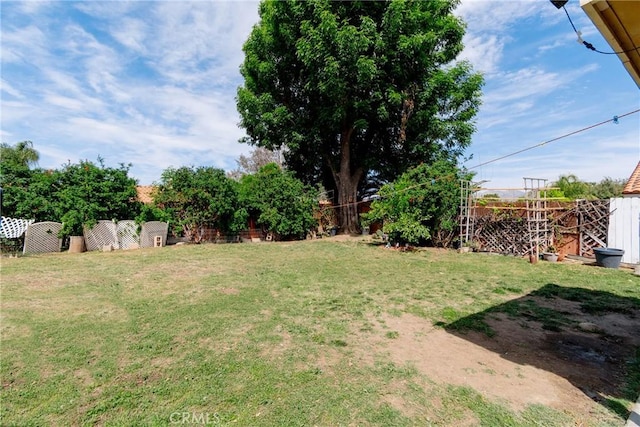 25351 Chicago Ave, Hemet, CA 92544 - view of yard with a fenced backyard