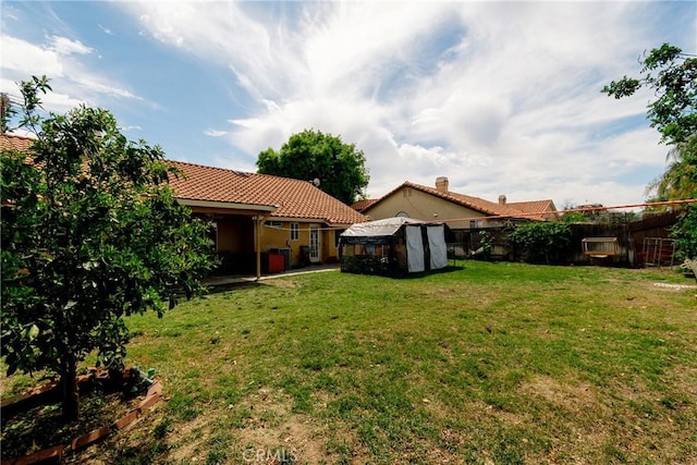 25351 Chicago Ave, Hemet, CA 92544 - view of yard featuring an outbuilding and fence