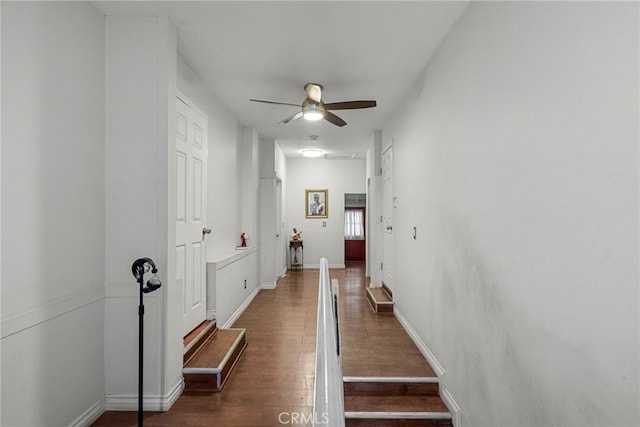 2619 Trinity St, Los Angeles, CA 90011 - hall with wood finished floors and baseboards