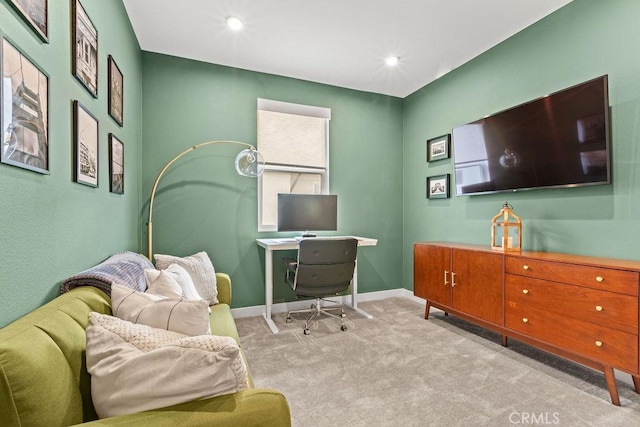 1707 W Bushell, Anaheim, CA 92805 - carpeted home office with baseboards