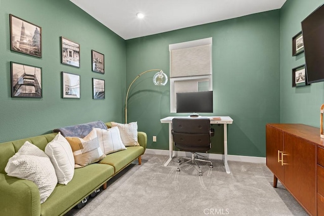 1707 W Bushell, Anaheim, CA 92805 - living room featuring baseboards, recessed lighting, and carpet