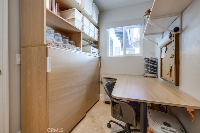 view of office area