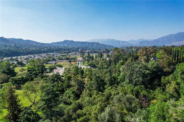 521 Fremont Dr, Pasadena, CA 91103 - view of mountain backdrop with a heavily wooded area
