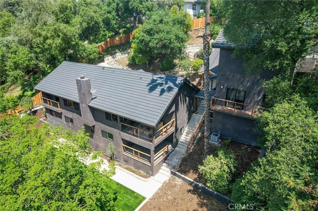 521 Fremont Dr, Pasadena, CA 91103 - view from above of property