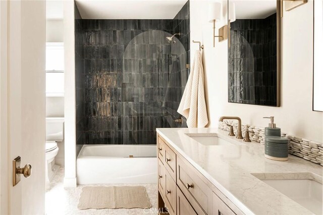 521 Fremont Dr, Pasadena, CA 91103 - full bathroom featuring double vanity and  shower combination
