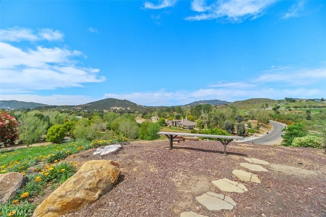 surrounding community featuring a mountain view