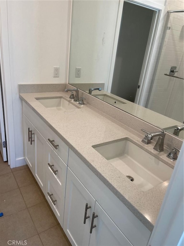 267 N N Magnolia Ave Unit 2, Anaheim, CA 92801 - full bathroom with double vanity, a sink, and tile patterned flooring