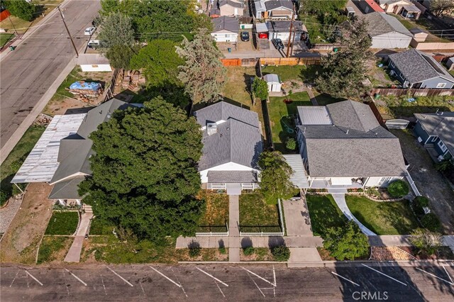 bird's eye view with a residential view