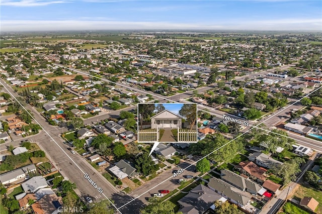 411 A St, Orland, CA 95963 - aerial view of property's location with nearby suburban area