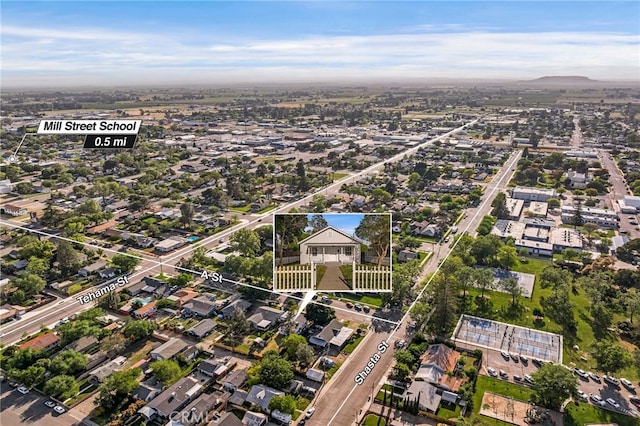 411 A St, Orland, CA 95963 - aerial view of property and surrounding area
