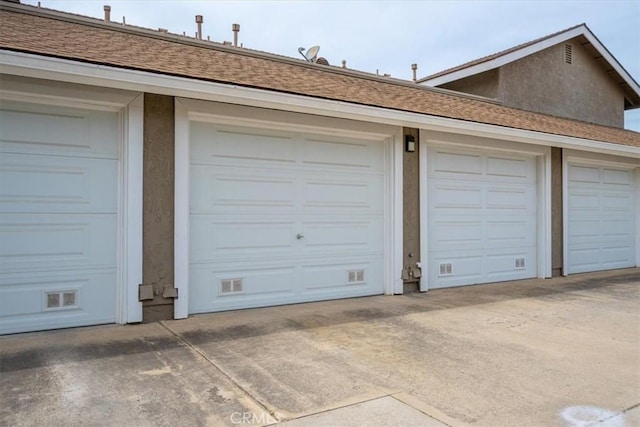 garage with visible vents