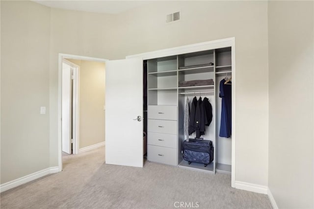 closet with visible vents