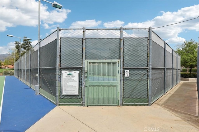 exterior space with an exterior structure