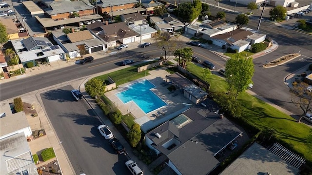 aerial view featuring a residential view