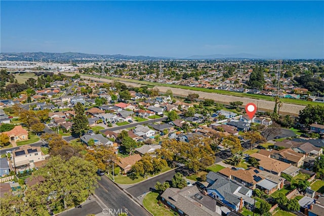 drone / aerial view featuring a residential view