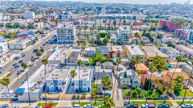 236 N Catalina St, Los Angeles, CA 90004 - birds eye view of property featuring a city view