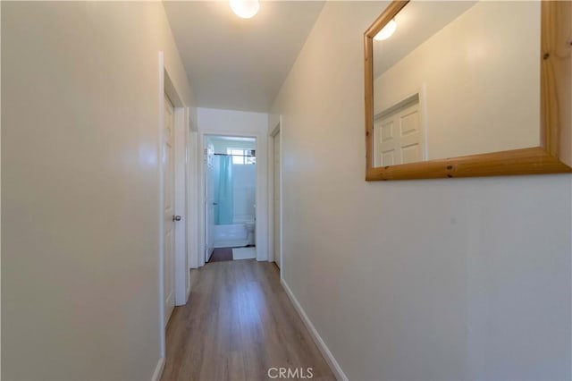236 N Catalina St, Los Angeles, CA 90004 - hall with baseboards and light wood finished floors