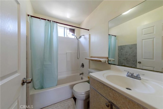 236 N Catalina St, Los Angeles, CA 90004 - bathroom with toilet, vanity, and shower / bath combination with curtain