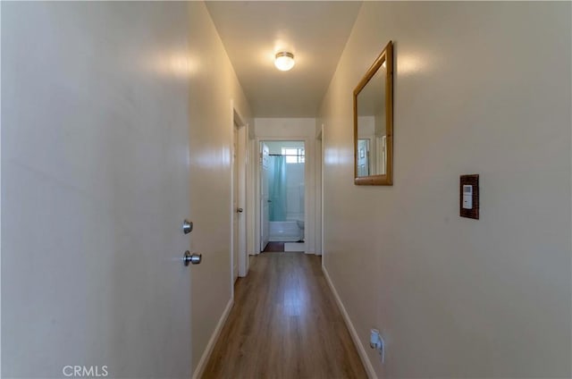 236 N Catalina St, Los Angeles, CA 90004 - corridor featuring baseboards and wood finished floors