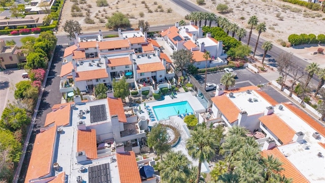 280 S Avenida Caballeros Unit 271, Palm Springs, CA 92262 - drone / aerial view of a pool area