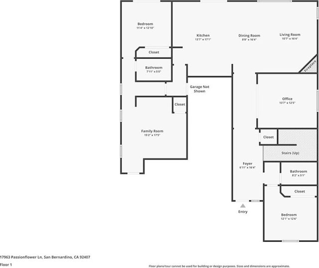 17963 Passionflower Ln, San Bernardino, CA 92407 - home floor plan