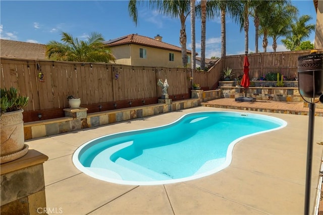 29465 Siderite Cir, Menifee, CA 92584 - view of swimming pool with a fenced backyard and a patio