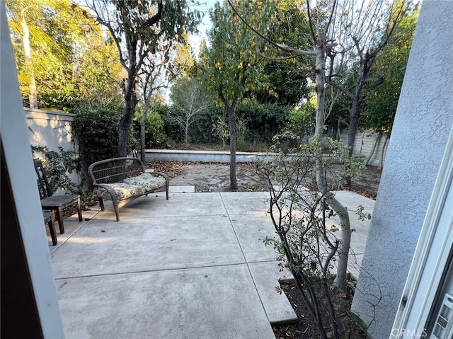 view of patio / terrace featuring a fenced backyard