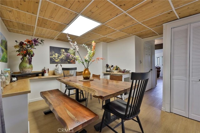 23677 Crest Forest Dr, Crestline, CA 92325 - dining room with light wood-style flooring