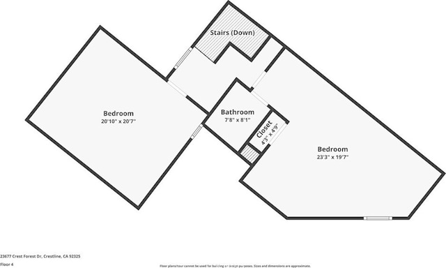 23677 Crest Forest Dr, Crestline, CA 92325 - home floor plan