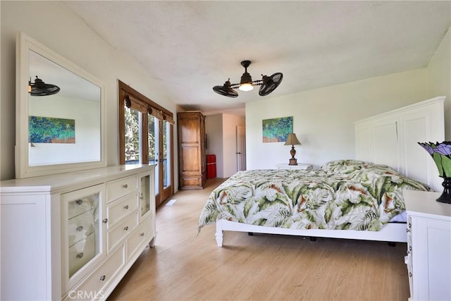 23677 Crest Forest Dr, Crestline, CA 92325 - bedroom with light wood-style floors