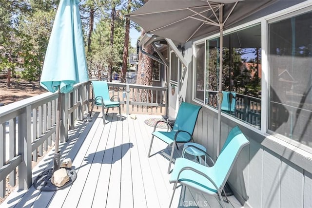 631 Vista Ave, Sugarloaf, CA 92386 - view of deck