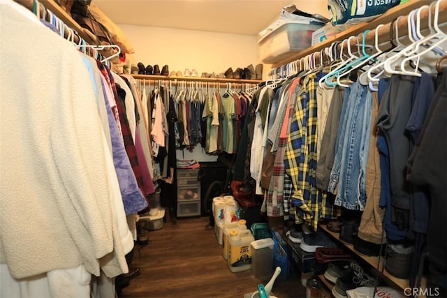 631 Vista Ave, Sugarloaf, CA 92386 - spacious closet featuring wood finished floors