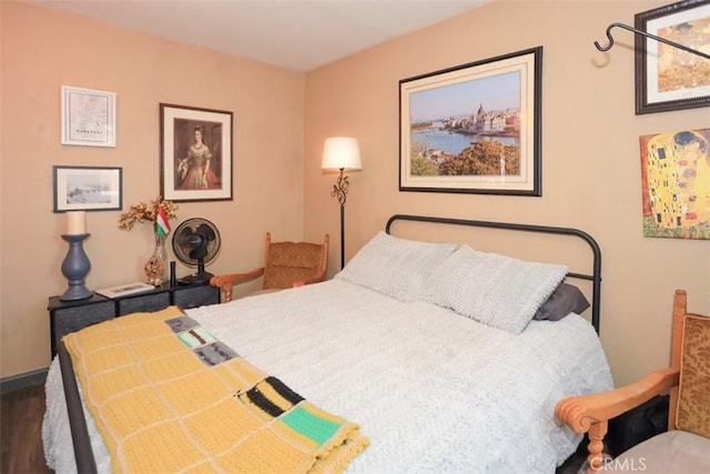 631 Vista Ave, Sugarloaf, CA 92386 - bedroom featuring wood finished floors