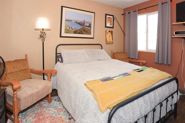 631 Vista Ave, Sugarloaf, CA 92386 - bedroom featuring wood finished floors
