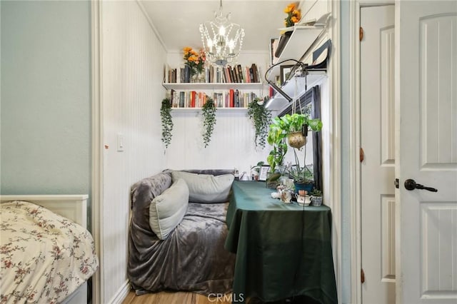 3251 Woodstock Rd, Rossmoor, CA 90720 - interior space featuring an inviting chandelier and wood finished floors