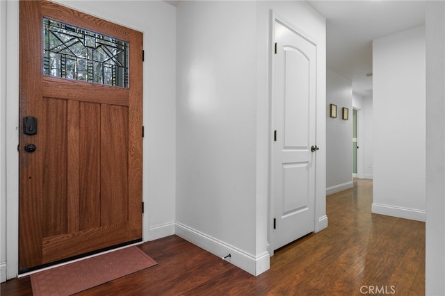 1753 Filbert St, Paso Robles, CA 93446 - entrance foyer with baseboards and dark wood-style flooring