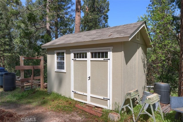 36575 Mudge Ranch Rd, Coarsegold, CA 93614 - view of shed featuring fence