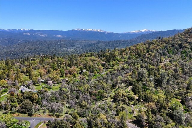 36575 Mudge Ranch Rd, Coarsegold, CA 93614 - bird's eye view featuring a forest view and a mountain view