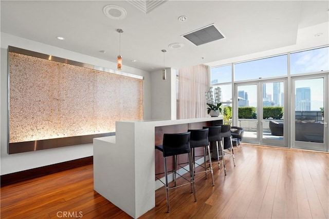 interior space featuring visible vents