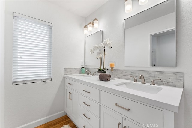 28133 Espinoza, Mission Viejo, CA 92692 - full bath featuring wood finished floors, a sink, and double vanity