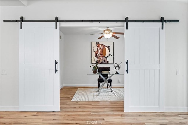 28133 Espinoza, Mission Viejo, CA 92692 - entryway with a barn door and baseboards