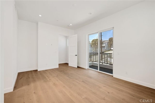 2100 Carnegie Ln, Redondo Beach, CA 90278 - unfurnished room featuring light wood finished floors and recessed lighting