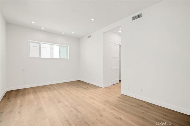 2100 Carnegie Ln, Redondo Beach, CA 90278 - spare room featuring light wood-style floors and recessed lighting