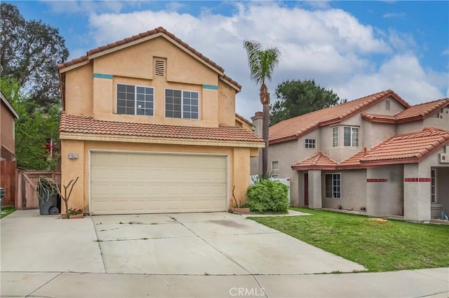 11962 Verona Dr, Fontana, CA 92337 - view of front of property with stucco siding and a tile roof