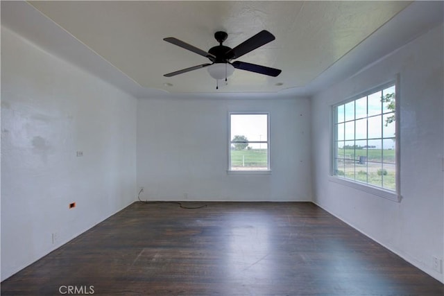 1124 S Moffett Rd, Turlock, CA 95380 - empty room featuring wood finished floors and a ceiling fan