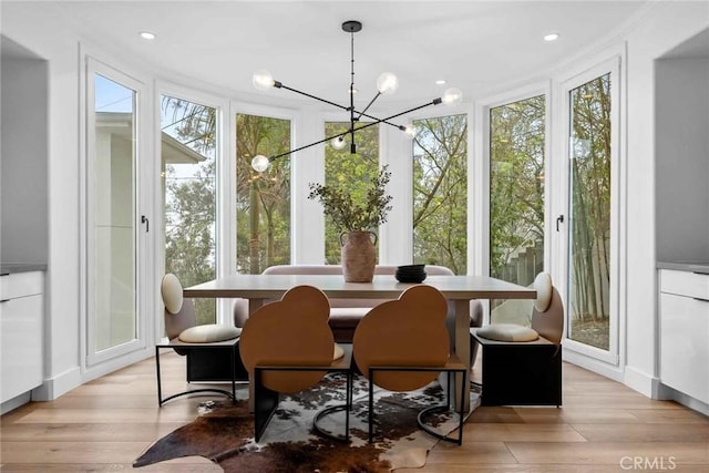 9027 Wonderland Ave, Los Angeles, CA 90046 - sunroom / solarium with a chandelier