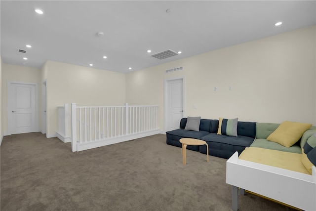 16533 Ground Breaker Ave, Chino, CA 91708 - carpeted living room with visible vents and recessed lighting