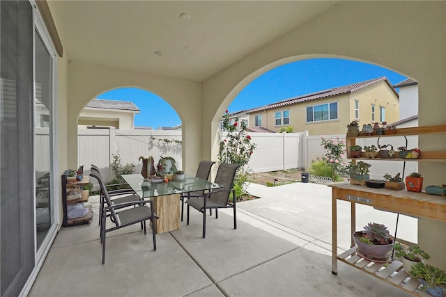 16533 Ground Breaker Ave, Chino, CA 91708 - view of patio featuring a fenced backyard and outdoor dining space