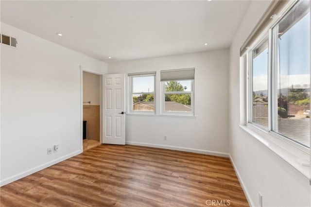 2652 La Salle Way, San Jose, CA 95130 - spare room with wood finished floors, baseboards, and recessed lighting